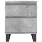 vidaXL Mesitas noche 2 uds madera ingeniería gris hormigón 40x35x50 cm vidaXL Mesitas noche 2 uds madera ingeniería gris hormigón 40x35x50 cm