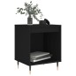 vidaXL Mesita de noche madera de ingeniería negro 40x35x50 cm vidaXL Mesita de noche madera de ingeniería negro 40x35x50 cm