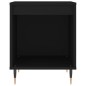vidaXL Mesita de noche madera de ingeniería negro 40x35x50 cm vidaXL Mesita de noche madera de ingeniería negro 40x35x50 cm