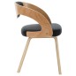 vidaXL Sillas de comedor 2 uds madera curvada y cuero sintético negro vidaXL Sillas de comedor 2 uds madera curvada y cuero sintético negro