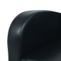 vidaXL Sofá 3 plazas cuero artificial negro vidaXL Sofá 3 plazas cuero artificial negro