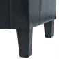 vidaXL Sofá 3 plazas cuero artificial negro vidaXL Sofá 3 plazas cuero artificial negro