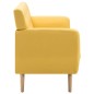 vidaXL Sofá de 3 plazas tapizado de tela amarillo 172x70x82 cm