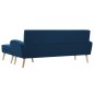 vidaXL Sofá con forma de L tapizado de tela azul 186x136x79 cm vidaXL Sofá con forma de L tapizado de tela azul 186x136x79 cm