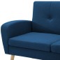 vidaXL Sofá con forma de L tapizado de tela azul 186x136x79 cm vidaXL Sofá con forma de L tapizado de tela azul 186x136x79 cm
