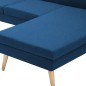 vidaXL Sofá con forma de L tapizado de tela azul 186x136x79 cm vidaXL Sofá con forma de L tapizado de tela azul 186x136x79 cm