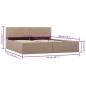 vidaXL Cama canapé hidráulica cuero sintético capuchino 160x200 cm vidaXL Cama canapé hidráulica cuero sintético capuchino 160x200 cm