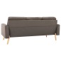 vidaXL Sofá de 3 plazas de tela color gris taupe vidaXL Sofá de 3 plazas de tela color gris taupe