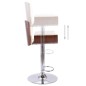 vidaXL Taburete de cocina cuero sintético blanco vidaXL Taburete de cocina cuero sintético blanco