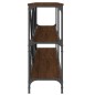 vidaXL Mesa consola hierro madera ingeniería roble marrón 180x30x75 cm vidaXL Mesa consola hierro madera ingeniería roble marrón 180x30x75 cm