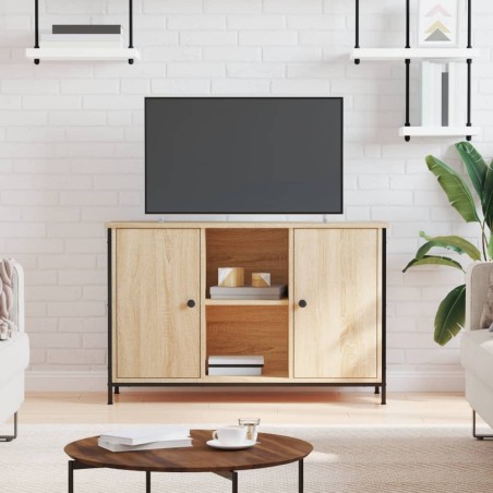 vidaXL Mueble de TV madera de ingeniería roble Sonoma 100x35x65 cm