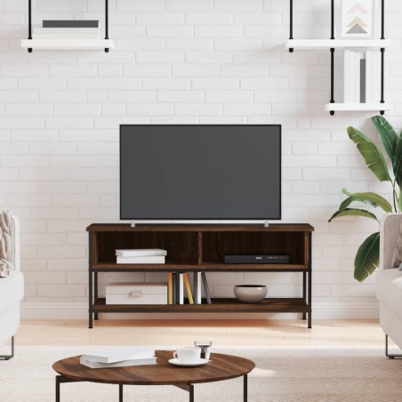 vidaXL Mueble de TV madera contrachapada roble marrón 100x35x45 cm