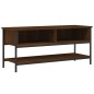 vidaXL Mueble de TV madera contrachapada roble marrón 100x35x45 cm vidaXL Mueble de TV madera contrachapada roble marrón 100x35x45 cm