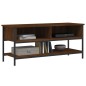 vidaXL Mueble de TV madera contrachapada roble marrón 100x35x45 cm vidaXL Mueble de TV madera contrachapada roble marrón 100x35x45 cm