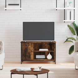 vidaXL Mueble para TV madera contrachapada roble ahumado 80x40x50 cm