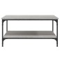 vidaXL Mesa de centro madera de ingeniería gris Sonoma 80x80x40 cm vidaXL Mesa de centro madera de ingeniería gris Sonoma 80x80x40 cm