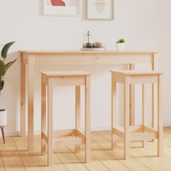 vidaXL Taburetes de cocina 2 unidades madera maciza de pino 40x40x78cm