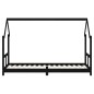 vidaXL Estructura de cama para niños madera de pino negro 80x200 cm vidaXL Estructura de cama para niños madera de pino negro 80x200 cm