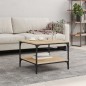 vidaXL Mesa de centro madera de ingeniería roble Sonoma 55x55x40 cm vidaXL Mesa de centro madera de ingeniería roble Sonoma 55x55x40 cm
