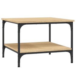vidaXL Mesa de centro madera de ingeniería roble Sonoma 55x55x40 cm