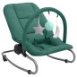 vidaXL Hamaca mecedora para bebés de acero verde vidaXL Hamaca mecedora para bebés de acero verde