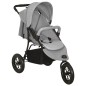 vidaXL Carrito de bebés de acero gris claro vidaXL Carrito de bebés de acero gris claro