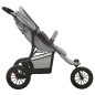 vidaXL Carrito de bebés de acero gris claro vidaXL Carrito de bebés de acero gris claro