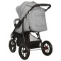 vidaXL Carrito de bebés de acero gris claro vidaXL Carrito de bebés de acero gris claro