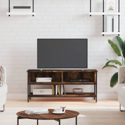 vidaXL Mueble para TV madera contrachapada roble ahumado 100x35x45 cm