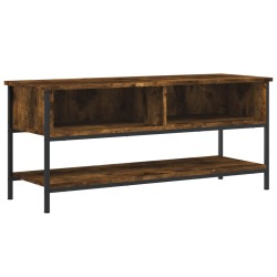 vidaXL Mueble para TV madera contrachapada roble ahumado 100x35x45 cm