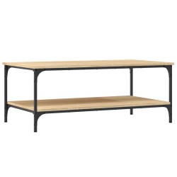 vidaXL Mesa de centro madera de ingeniería roble Sonoma 100x55x40 cm