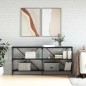 vidaXL Mesa consola hierro y madera de ingeniería negro 160x30x75 cm vidaXL Mesa consola hierro y madera de ingeniería negro 160x30x75 cm