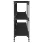 vidaXL Mesa consola hierro y madera de ingeniería negro 160x30x75 cm vidaXL Mesa consola hierro y madera de ingeniería negro 160x30x75 cm