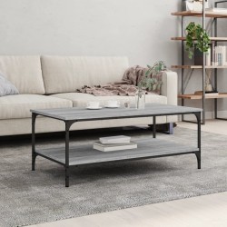 vidaXL Mesa de centro madera de ingeniería gris Sonoma 100x55x40 cm