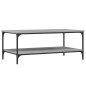 vidaXL Mesa de centro madera de ingeniería gris Sonoma 100x55x40 cm