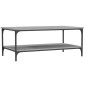 vidaXL Mesa de centro madera de ingeniería gris Sonoma 100x55x40 cm