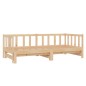 vidaXL Sofá cama extraíble madera maciza de pino 2x(90x200) cm