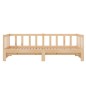 vidaXL Sofá cama extraíble madera maciza de pino 2x(90x200) cm