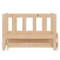 vidaXL Sofá cama extraíble madera maciza de pino 2x(90x200) cm