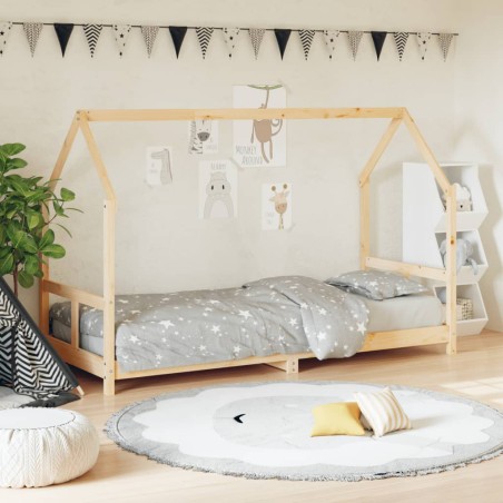 vidaXL Estructura de cama para niños madera maciza de pino 80x200 cm