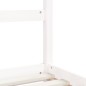 vidaXL Estructura de cama para niños madera de pino blanco 80x200 cm vidaXL Estructura de cama para niños madera de pino blanco 80x200 cm