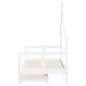 vidaXL Estructura cama infantil y cajones madera pino blanco 80x160 cm