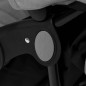 vidaXL Carrito para gemelos de acero gris claro vidaXL Carrito para gemelos de acero gris claro