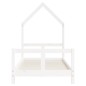 vidaXL Estructura de cama para niños madera de pino blanco 80x160 cm