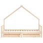 vidaXL Estructura de cama infantil con cajones madera pino 90x190 cm vidaXL Estructura de cama infantil con cajones madera pino 90x190 cm