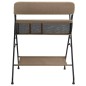 vidaXL Mesa cambiadora hierro gris taupe vidaXL Mesa cambiadora hierro gris taupe