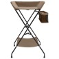 vidaXL Mesa cambiadora hierro gris taupe vidaXL Mesa cambiadora hierro gris taupe
