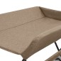 vidaXL Mesa cambiadora hierro gris taupe vidaXL Mesa cambiadora hierro gris taupe