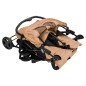 vidaXL Carrito para gemelos de acero gris taupé