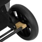 vidaXL Carrito para gemelos de acero gris taupé